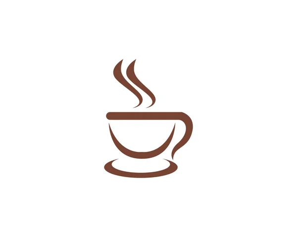 Plantilla de logotipo de icono de café — Archivo Imágenes Vectoriales