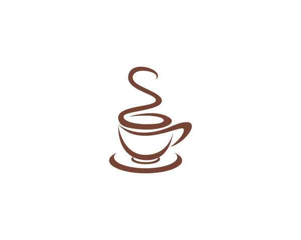 Plantilla de logotipo de icono de café — Archivo Imágenes Vectoriales