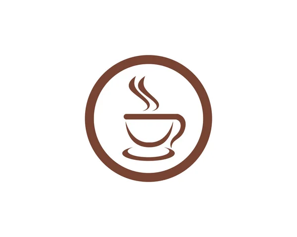 Plantilla de logotipo de icono de café — Archivo Imágenes Vectoriales