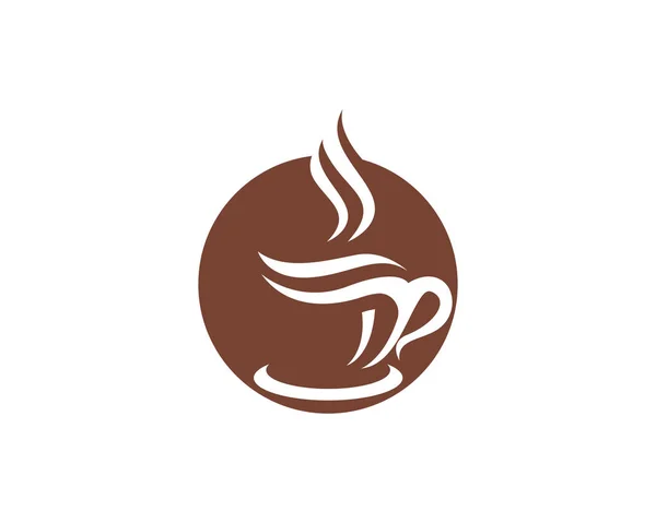 Plantilla de logotipo de icono de café — Vector de stock