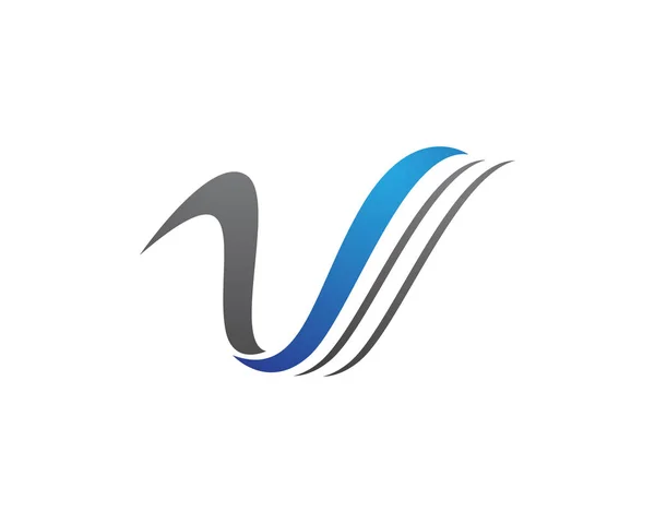 V Buchstabe Logo Vorlage — Stockvektor