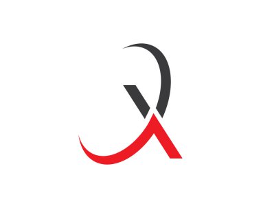X Harfi Logo Şablonu