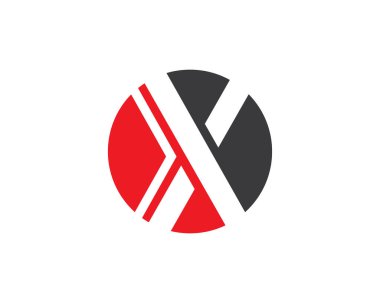 X Harfi Logo Şablonu