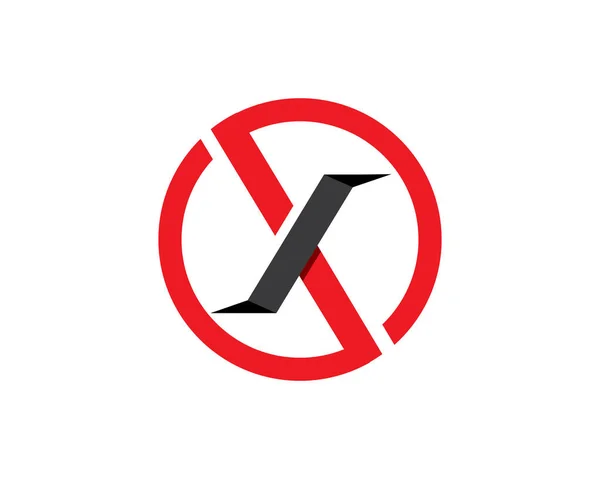 X Wzór loga listu — Wektor stockowy
