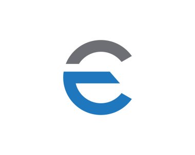 C harfi logo şablonu