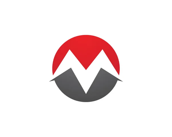 M brief Logo sjabloon Vector icon — Stockvector