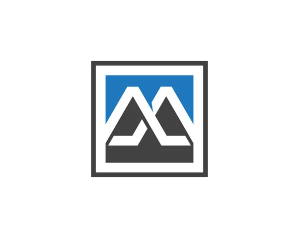 M Brief Logo Vorlage Vektorsymbol — Stockvektor