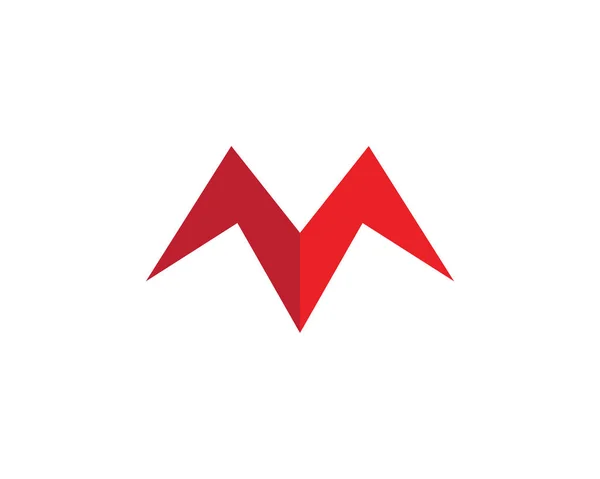 Ikona M list Logo szablon wektor — Wektor stockowy