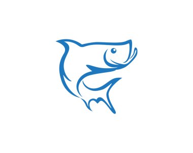 Balık logo şablonu