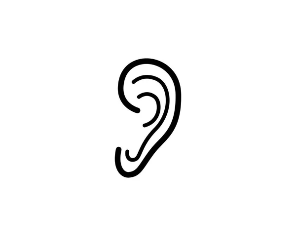 Hearing Logo Template — Stock Vector