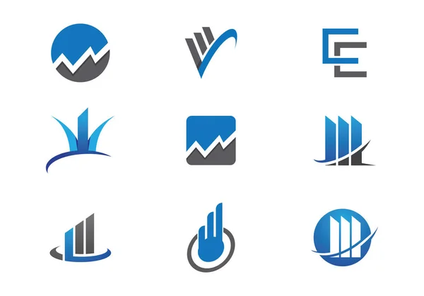 Logotipo das finanças das empresas — Vetor de Stock