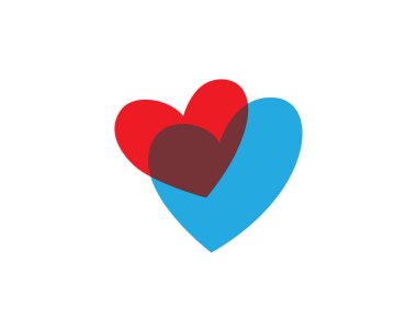 Aşk logo ve şablon 