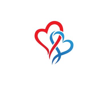 Aşk logo ve şablon 