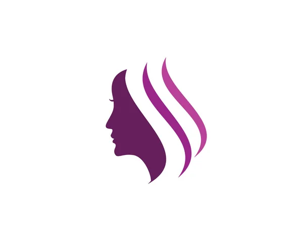 Kvinnor salong logotyp och mall — Stock vektor