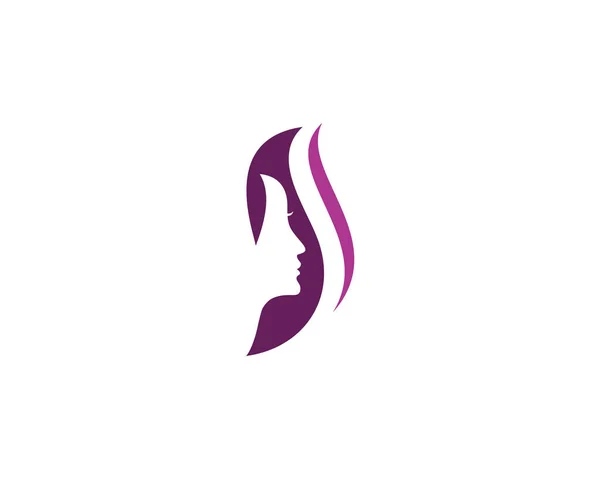 Logo und Vorlage für den Damensalon — Stockvektor