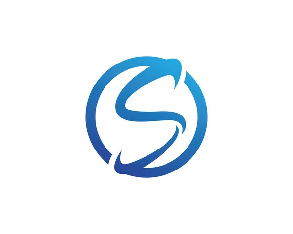 S logo i szablonu — Wektor stockowy