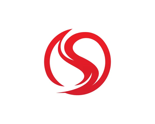 S logotipo e modelo — Vetor de Stock