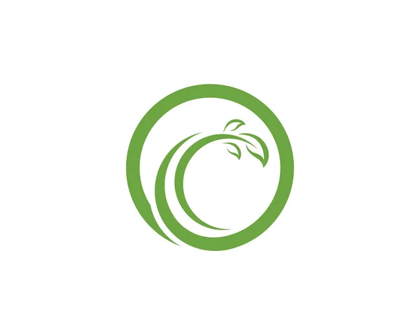 Árbol verde logotipo y símbolos — Archivo Imágenes Vectoriales