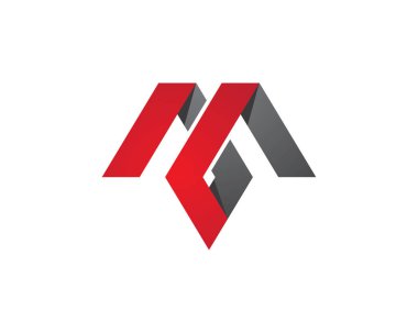 M harfi vektör simgeleri böyle logolar