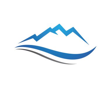 Dağ Logosu İş Şablonu Vektörü