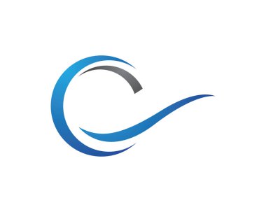 Su Dalgası sembolü ve simge logo şablonu vektörü