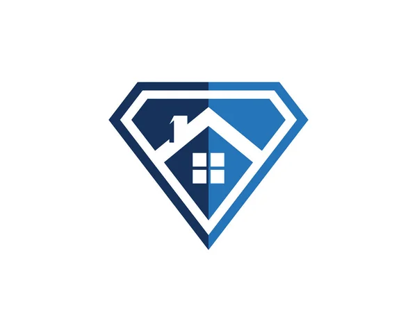 Hjem og bygninger logo og symboler – Stock-vektor