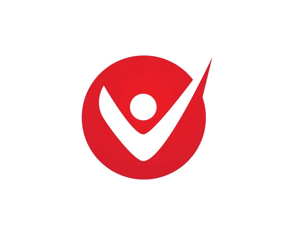 Logo a symbol úspěšných lidí — Stockový vektor