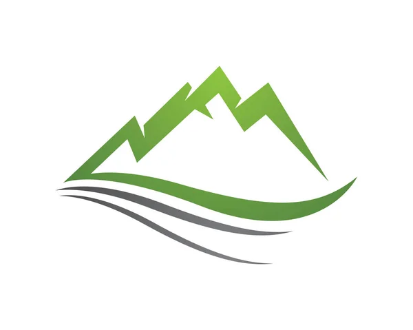 Modèle d'entreprise de logo de montagne vecteur — Image vectorielle