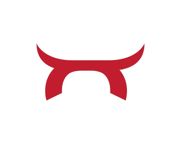 Red Bull Taurus Logo Template vector icon illustration — Stock Vector