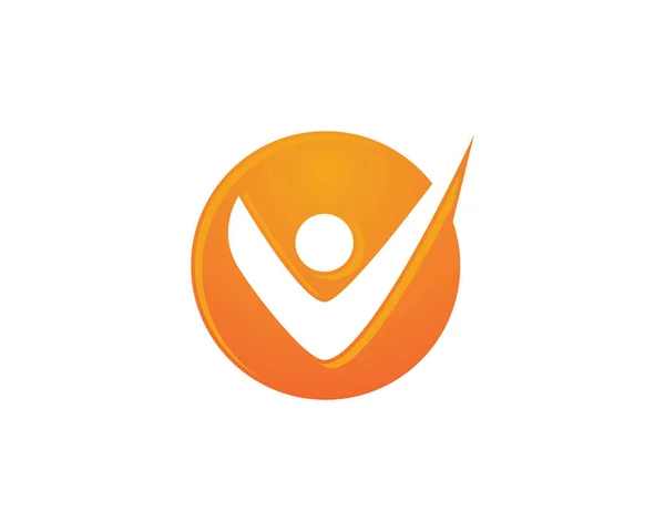 Logo a symbol úspěšných lidí — Stockový vektor