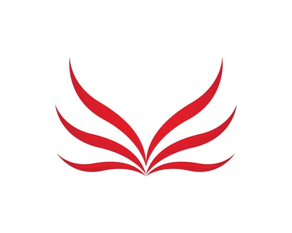 Design des Falcon Wing Logo Template Vektorsymbols — Stockvektor