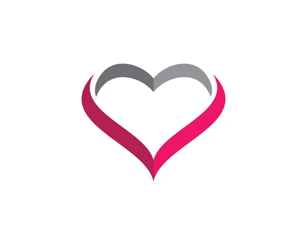 Modelo do vetor do logotipo do amor —  Vetores de Stock