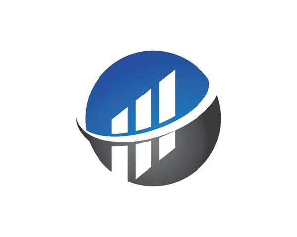 Logo de finanzas empresariales - ilustración del concepto vectorial — Archivo Imágenes Vectoriales