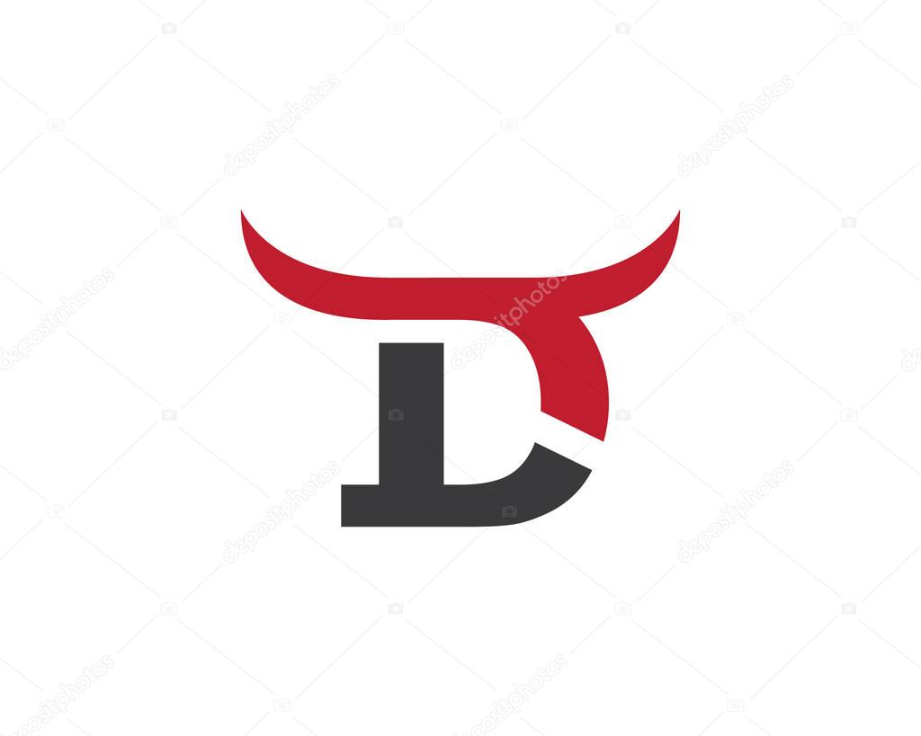 Red Bull Taurus Logo Template vector icon illustration