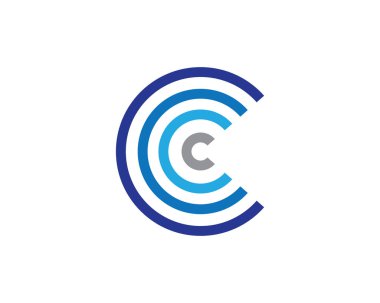 kablosuz Logo Şablonu vektör çizimi