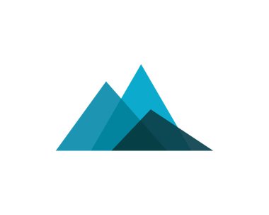 Dağ logo ve sembolleri vektör şablonu