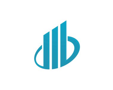 İş finans logosu - vektör konsepti çizimi