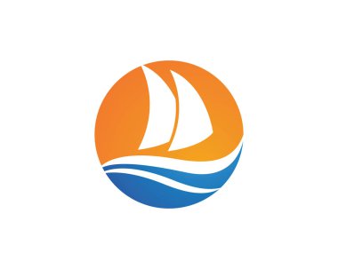 seyahat gemisi Logo Şablonu vektör simgesi tasarımı