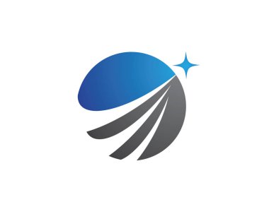 İş finans logosu - vektör konsepti çizimi