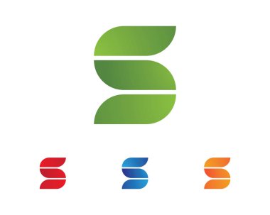 S harfi logosu, ses simgesi tasarım şablonu ögesi