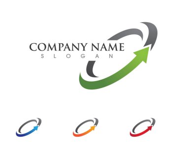 Ok vektör illüstrasyon simgesi Logo Şablonu tasarımı