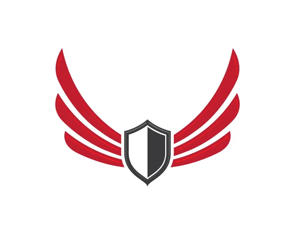 Falcon Wing Logo Modello icone vettoriali — Vettoriale Stock