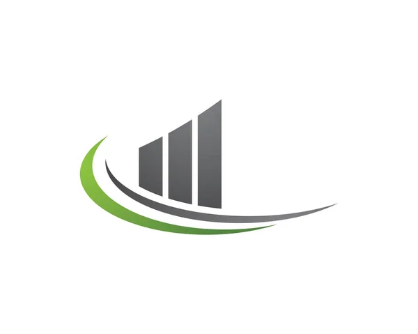 Logo-ul finanțelor de afaceri ilustrare concept vector — Vector de stoc