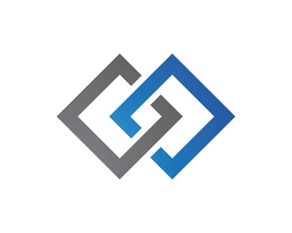 İş kurumsal soyut birlik vektör logosu tasarım şablonu — Stok Vektör
