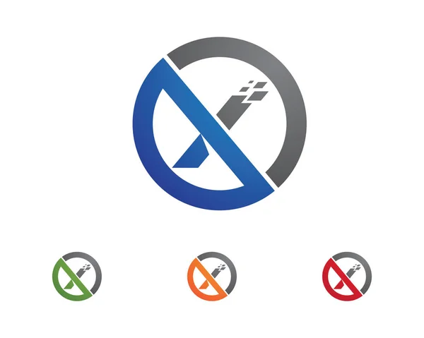 X-sport bokstäver företagets logotyp och symboler — Stock vektor