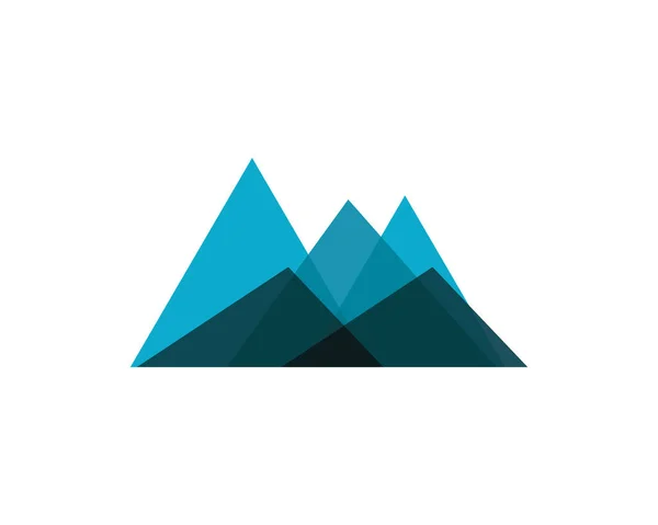Simboli e logo di montagna modello vettoriale — Vettoriale Stock