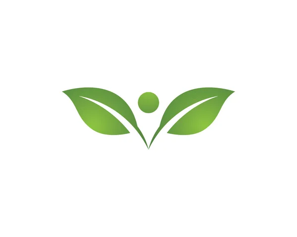 Gente divertida Vida Saludable Logo plantilla vector icono — Vector de stock