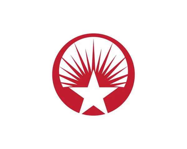 Σχεδιασμός εικονογράφησης εικονιδίου φορέα προτύπου λογότυπου αστεριού — Διανυσματικό Αρχείο