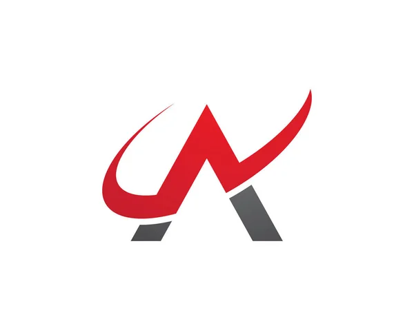 Una carta Logo Plantilla de Negocios Icono de Vector — Vector de stock