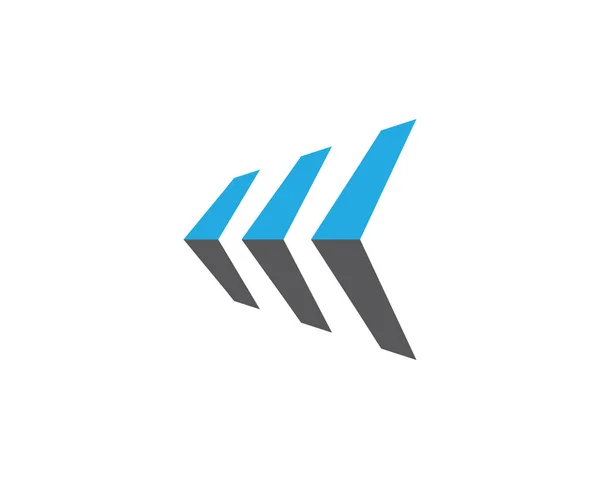 Icono de ilustración de vector de flechas Logo Diseño de plantilla — Vector de stock